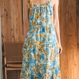 Faherty sun chaser tiered maxi dress